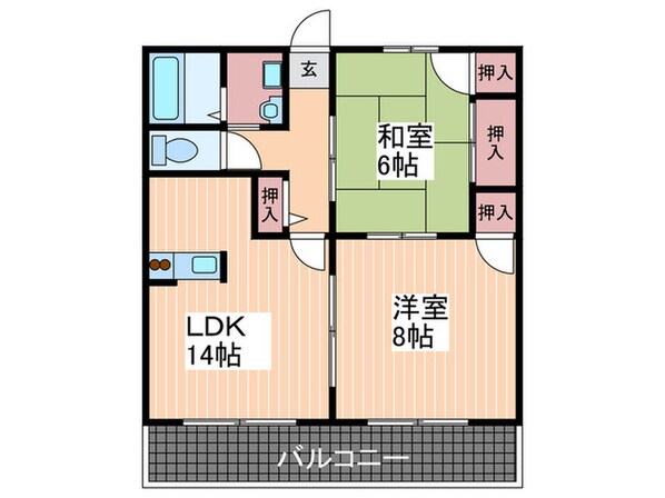 グランデ西原の物件間取画像